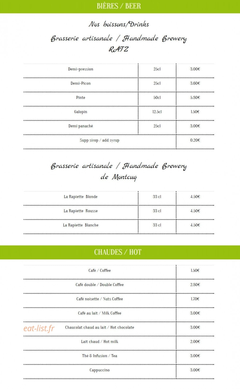 La Terrasse — carte page 5