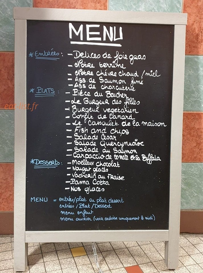 Chez Les filles — carte page 1
