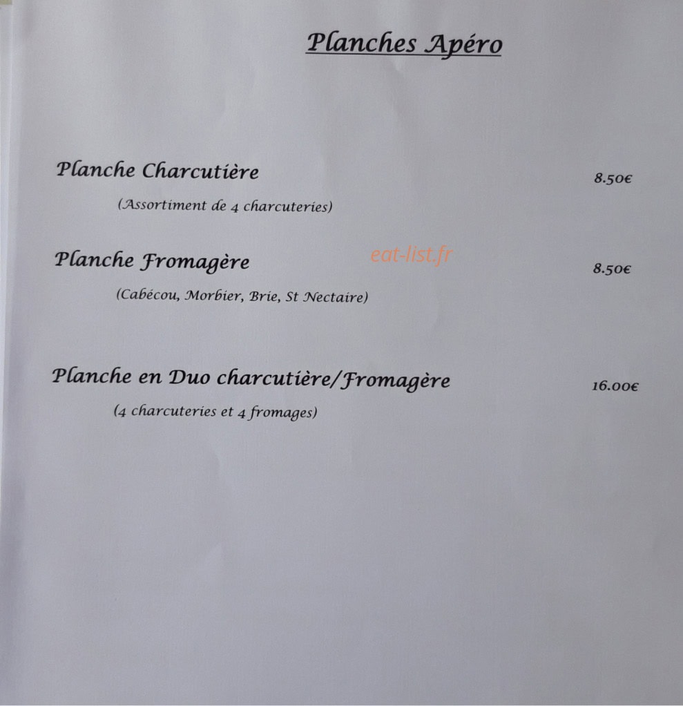 Chez Teuteu — carte page 3