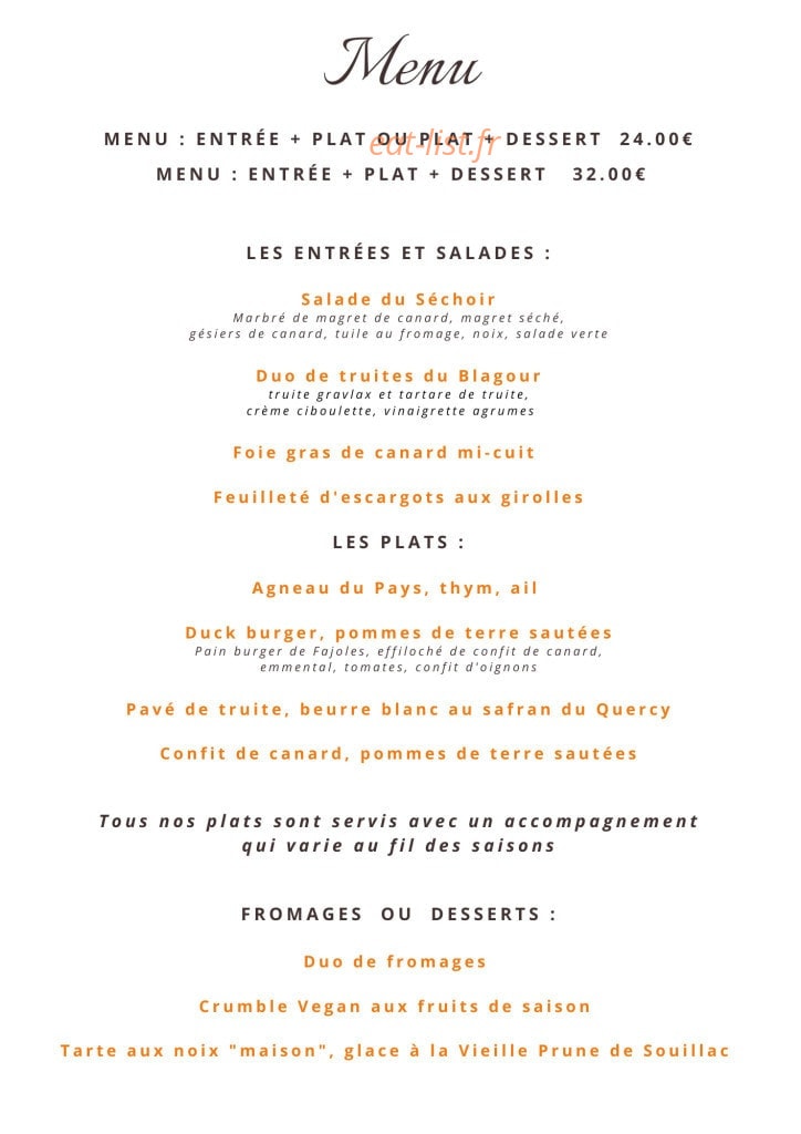 Le Séchoir — carte page 1