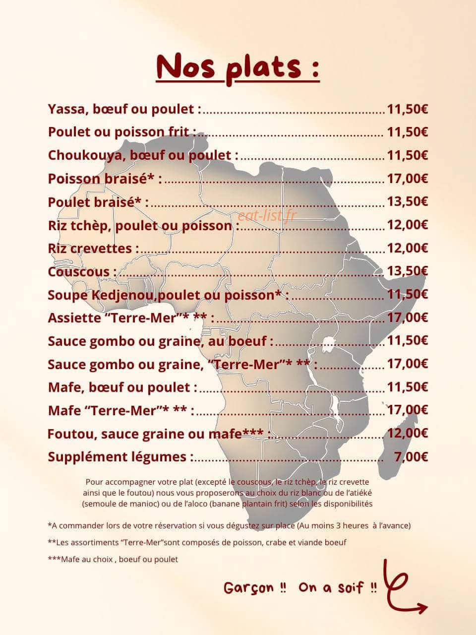 Merveilles d'Afrique — carte page 1