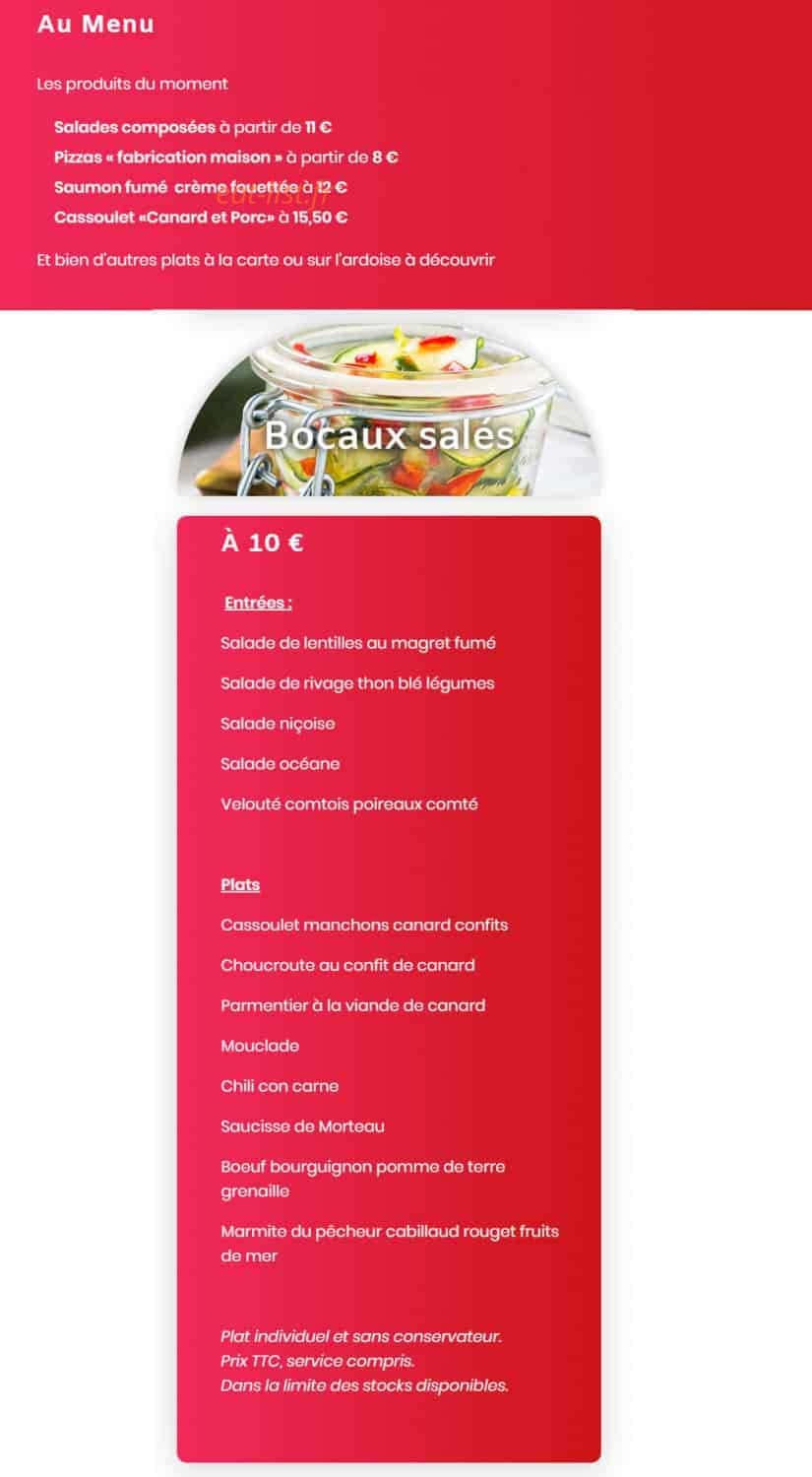 Casino — carte page 1