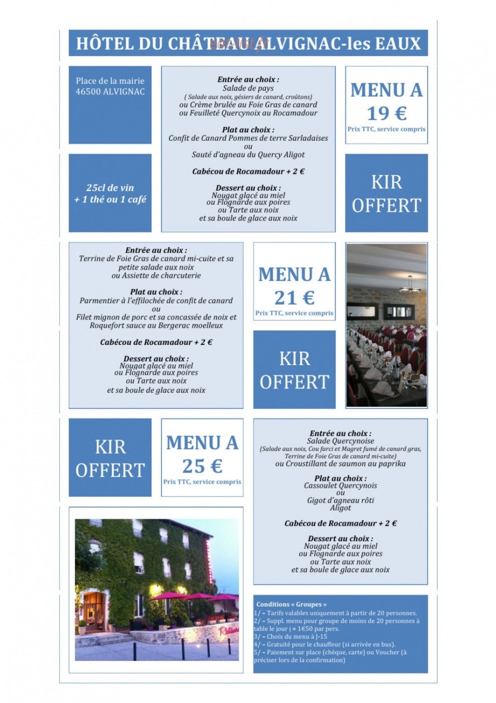 Le Bistrot du Chât' O — carte page 4