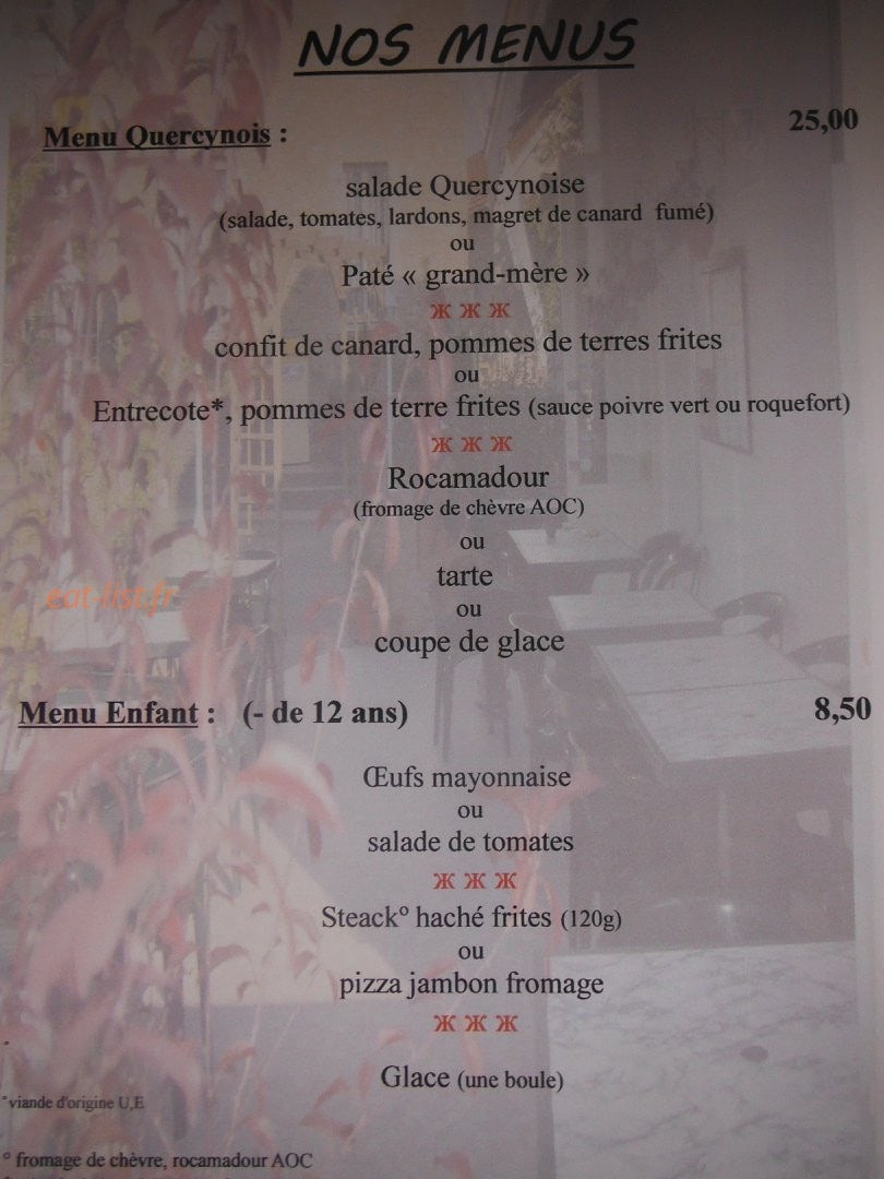 Le Petit Resto — carte page 6