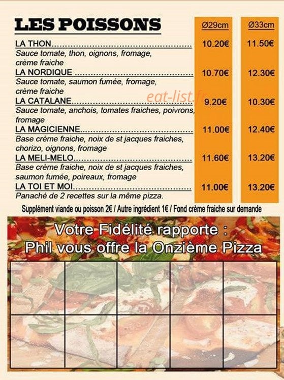 Lalilotte Pizza — carte page 4