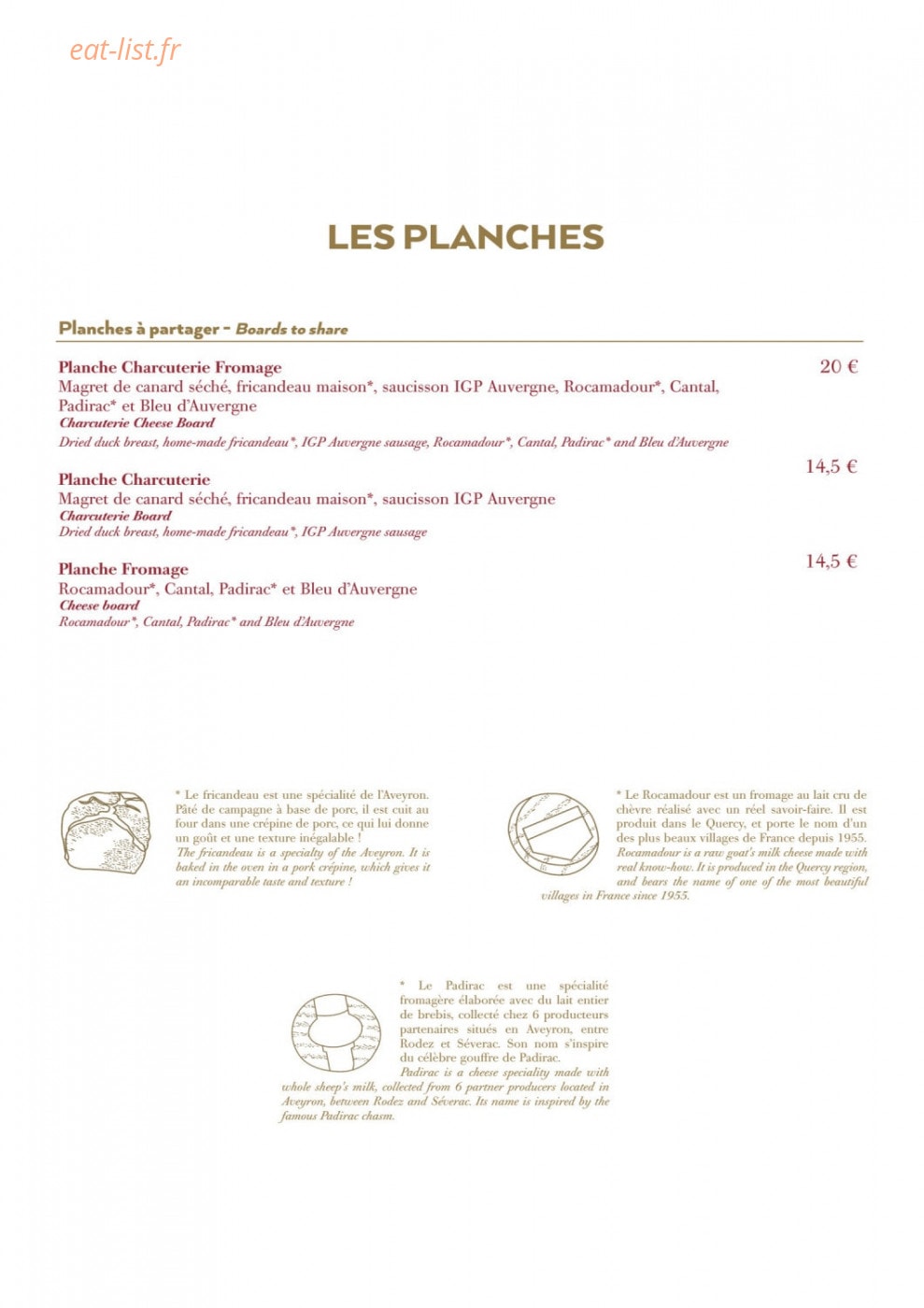 Auberge du Gouffre — carte page 2