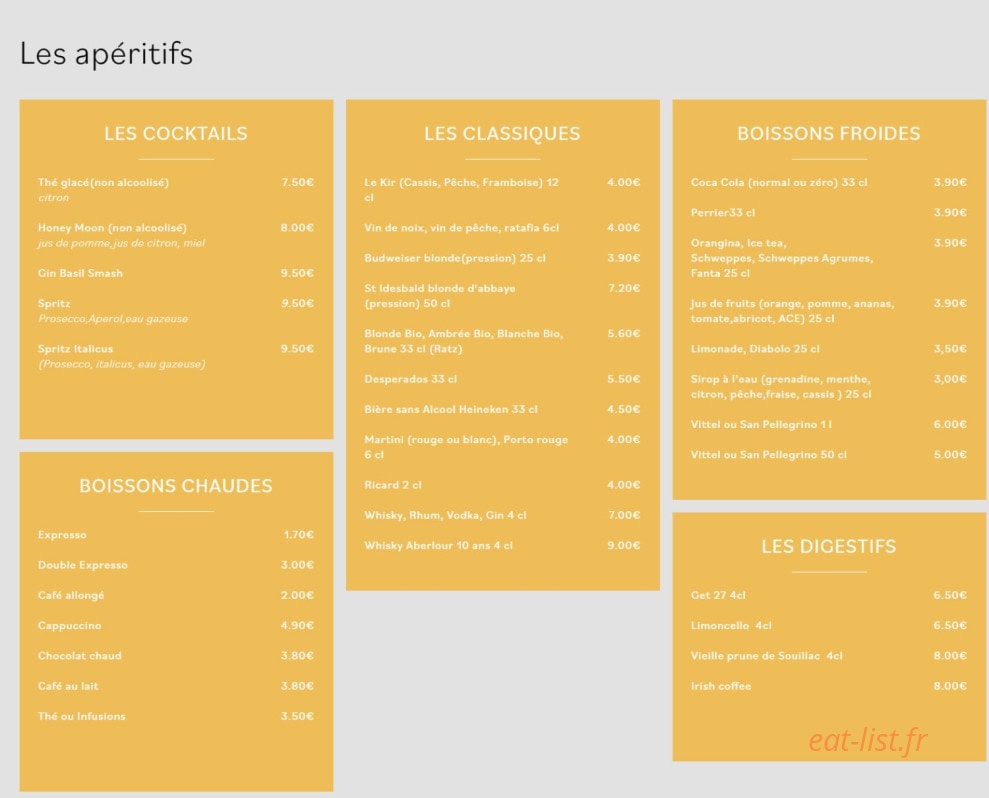 Le Bellaroc — carte page 3