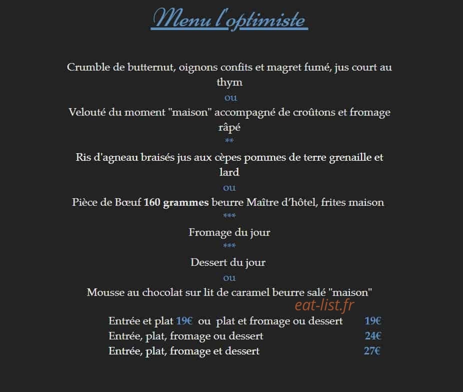 L'optimiste — carte page 1