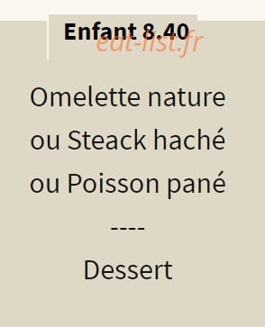 Restaurant Poquet Hébergement — carte page 5
