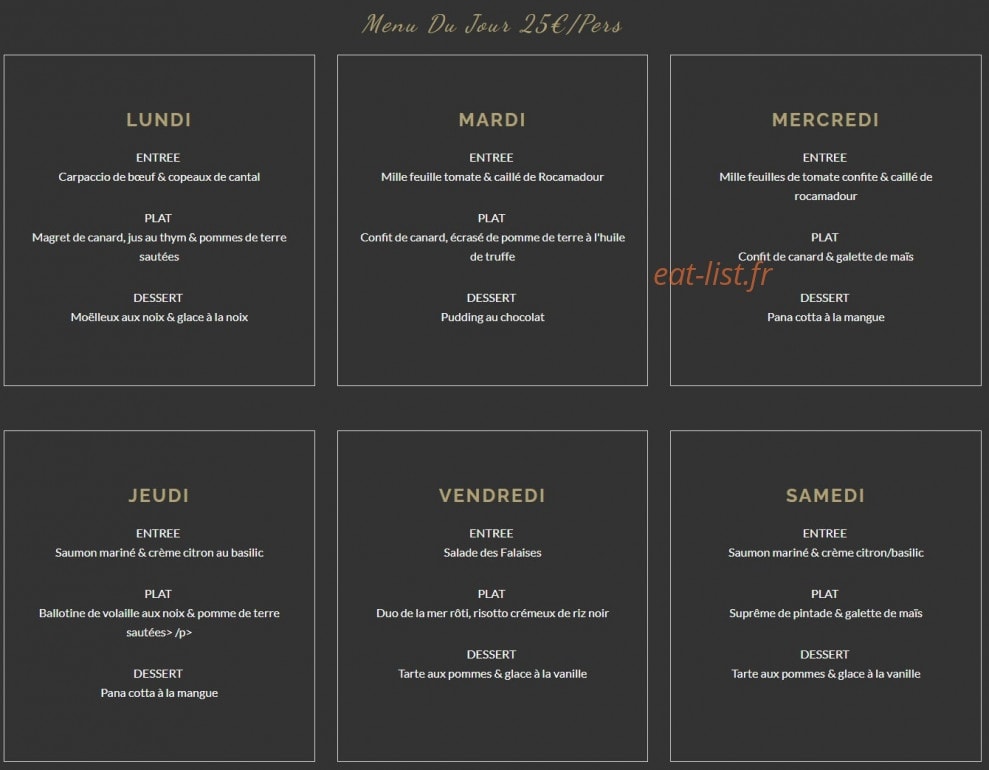 Domaine les Falaises — carte page 3