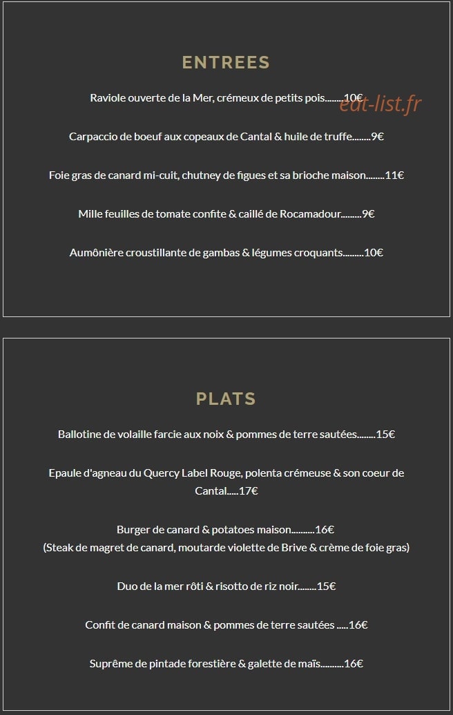 Domaine les Falaises — carte page 1