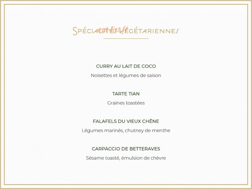 Le Vieux Chêne — carte page 3