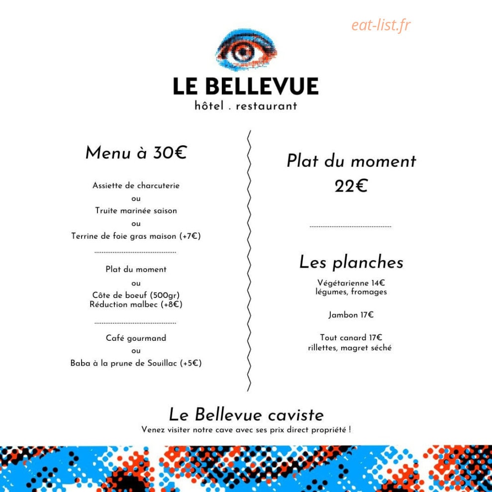 Le Bellevue — carte page 1