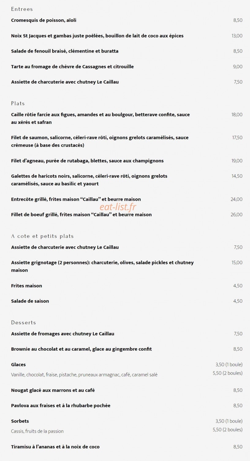 Le Caillau — carte page 1
