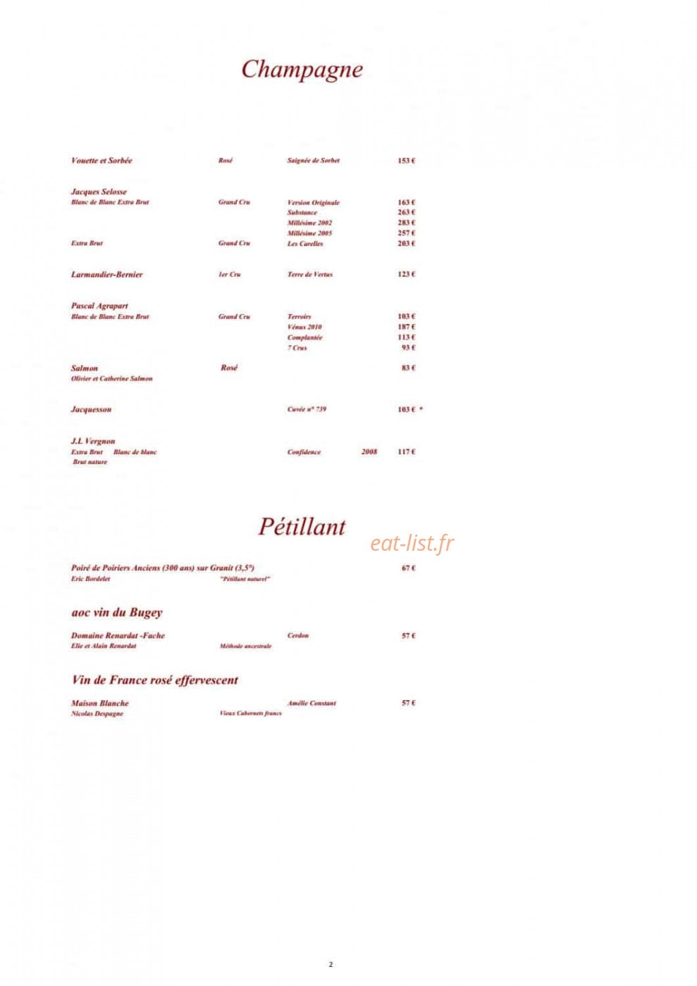 Maison Duler Domaine de Saint-Géry — carte page 4