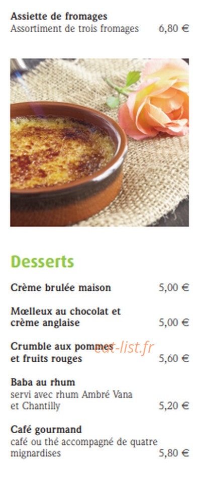 Café de France — carte page 4
