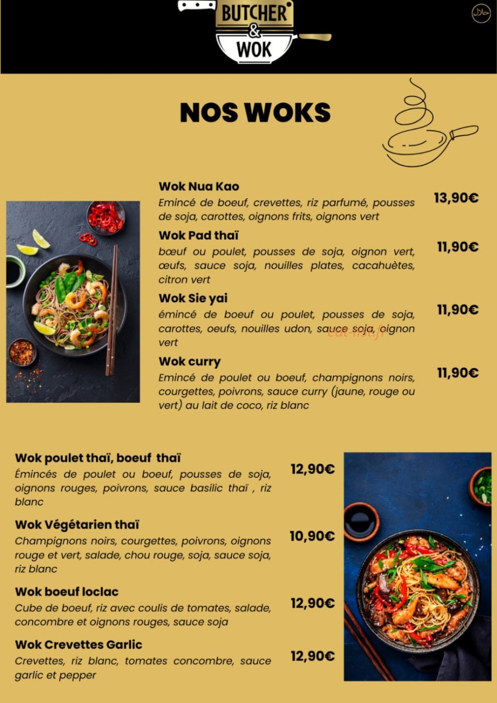 Butcher & Wok — carte page 3