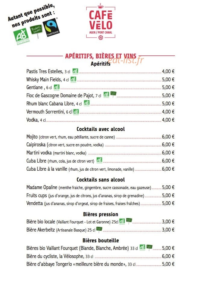 Café vélo — carte page 2