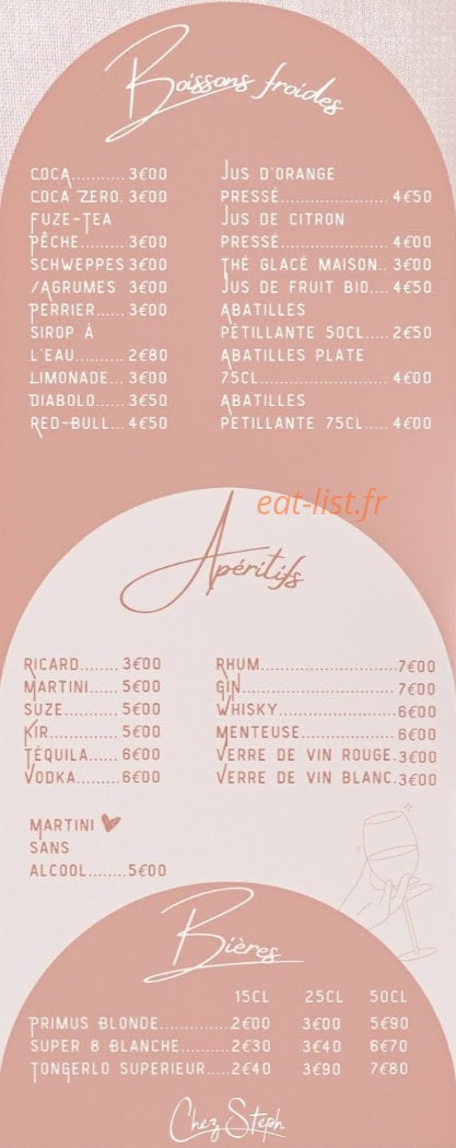 Chez Steph — carte page 2