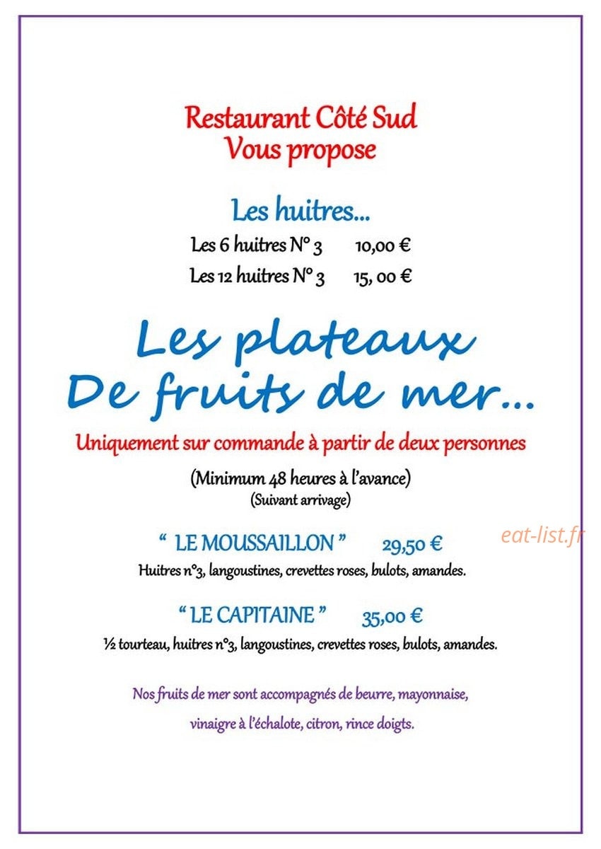 Côté Sud — carte page 3