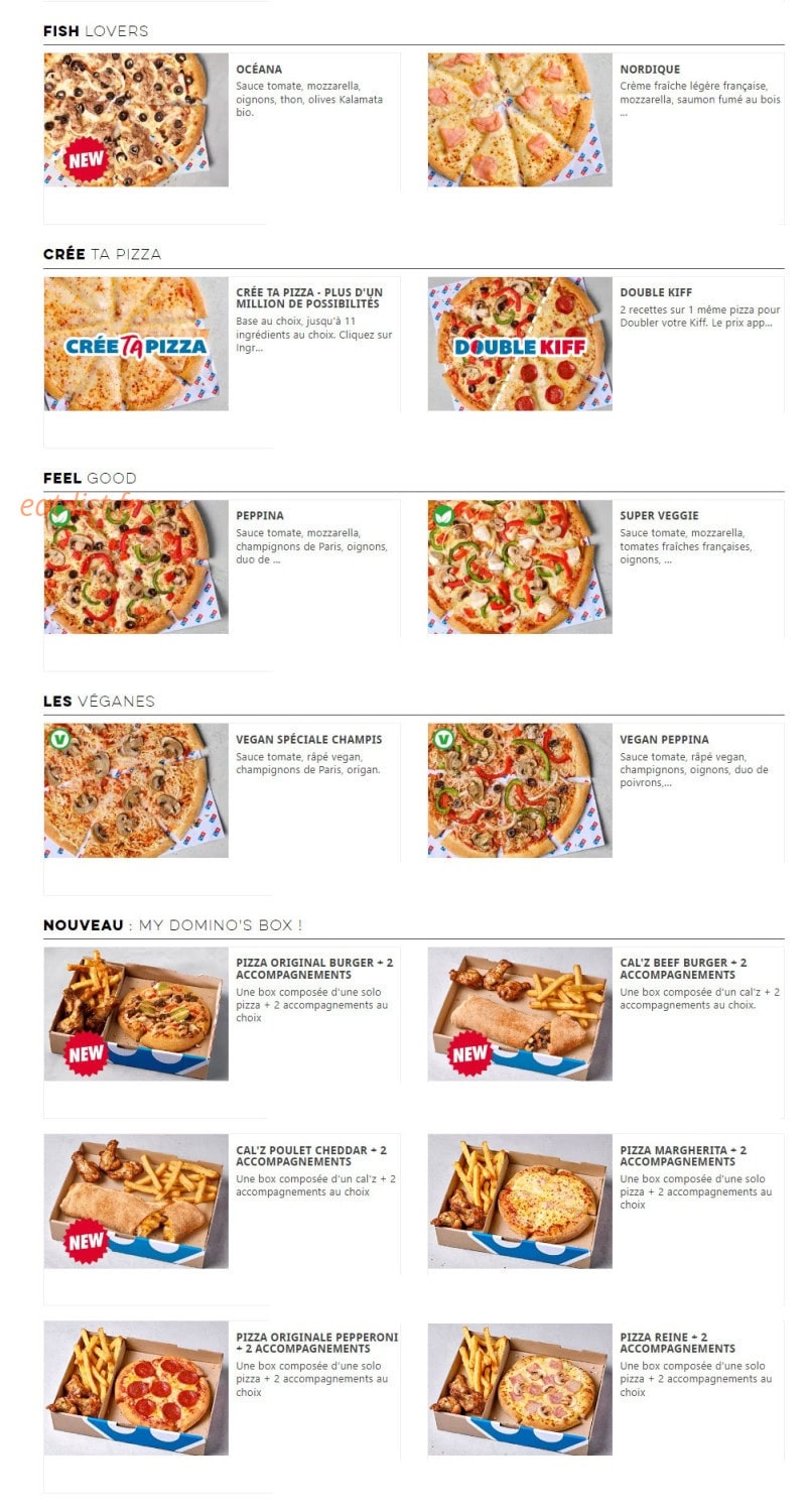 Domino's — carte page 4