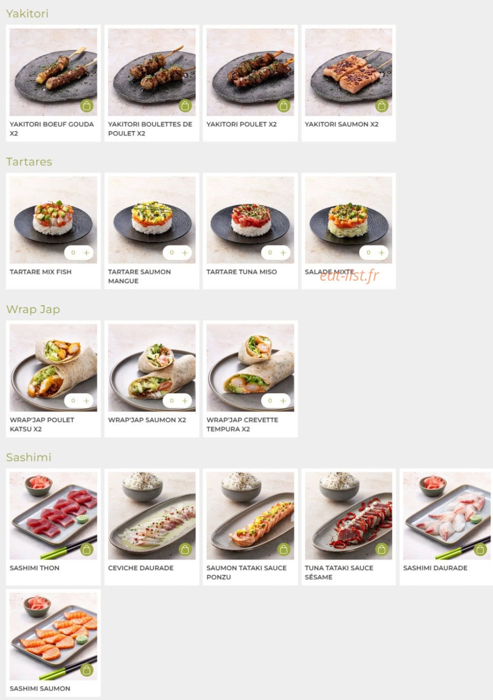 Eat Sushi — carte page 4