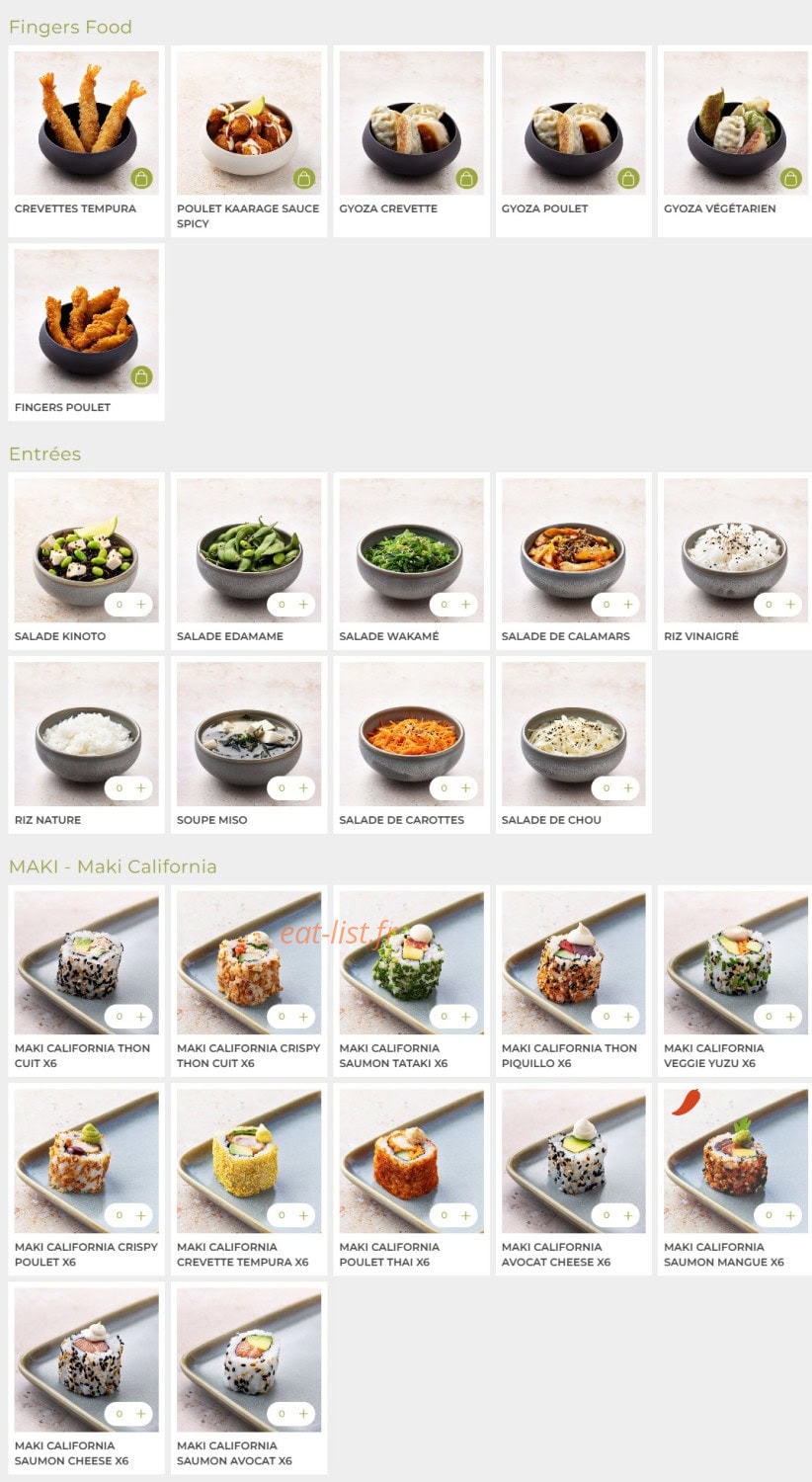 Eat Sushi — carte page 5
