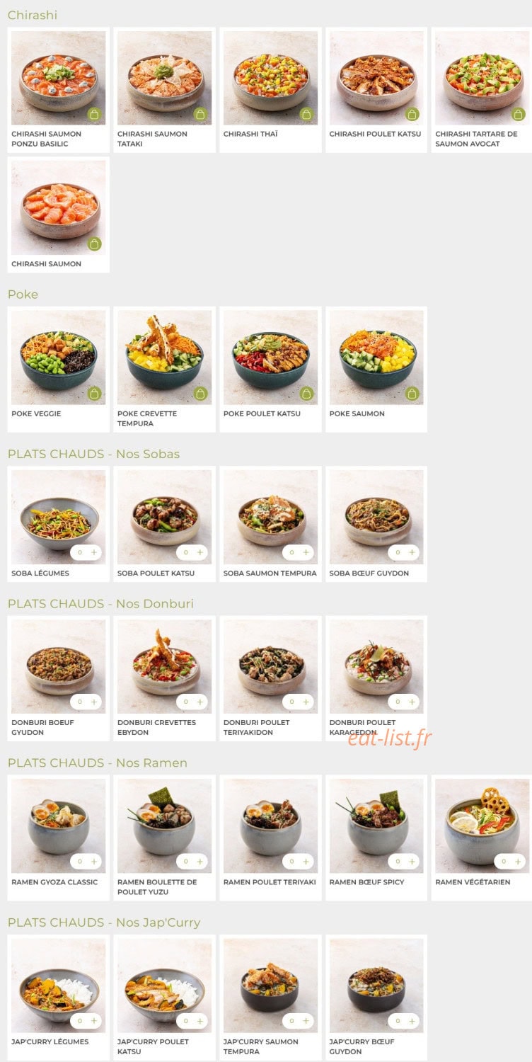 Eat Sushi — carte page 3