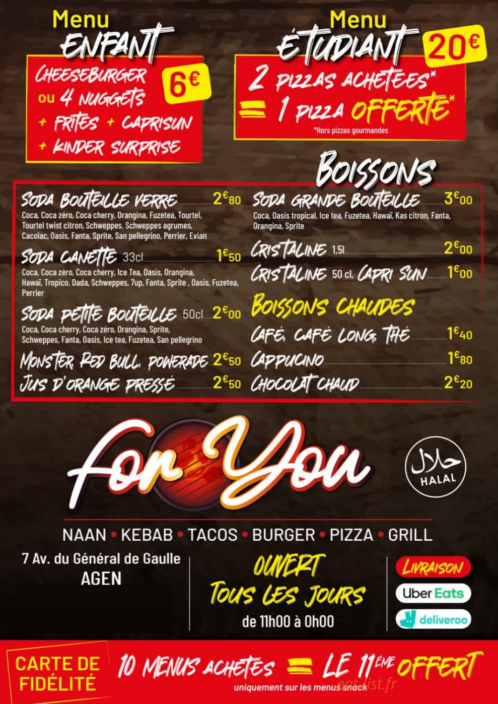 For You — carte page 6