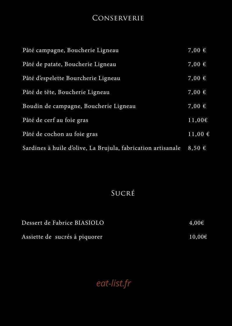 Gueuleton du Marché — carte page 3