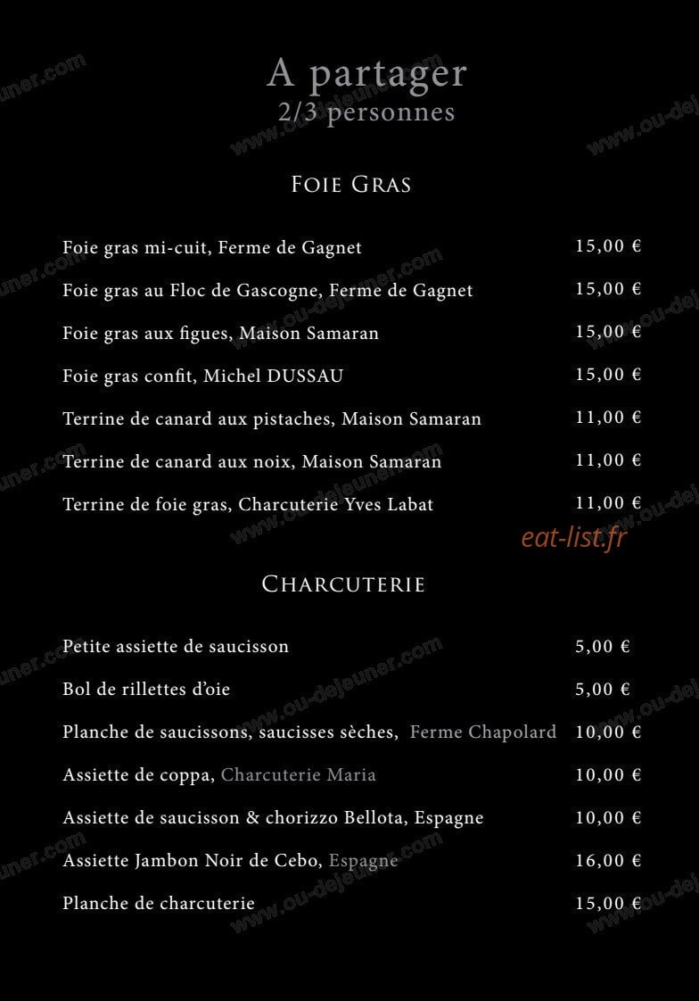 Gueuleton du Marché — carte page 4