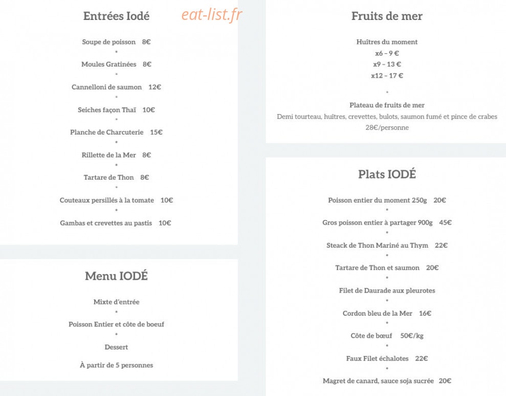 Iodé — carte page 1
