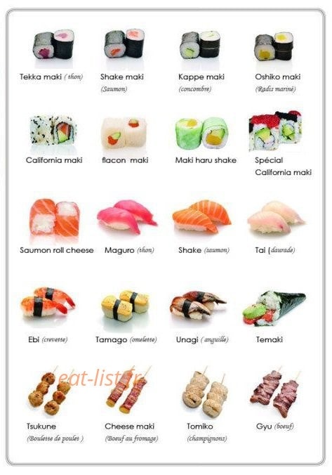Jasmin sushi box — carte page 12