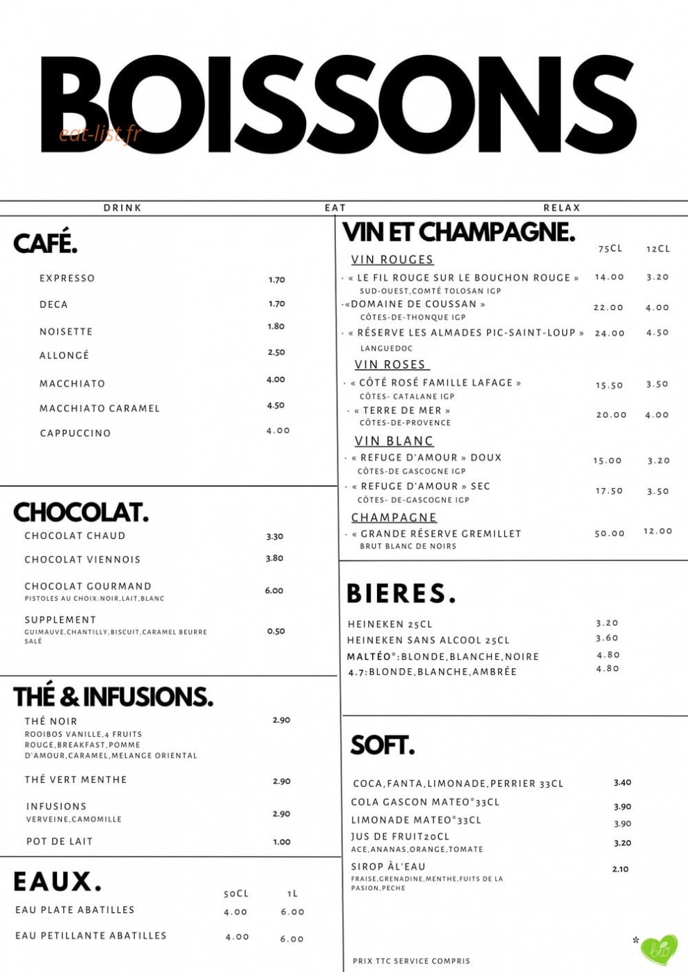 Kitchen Factory — carte page 3