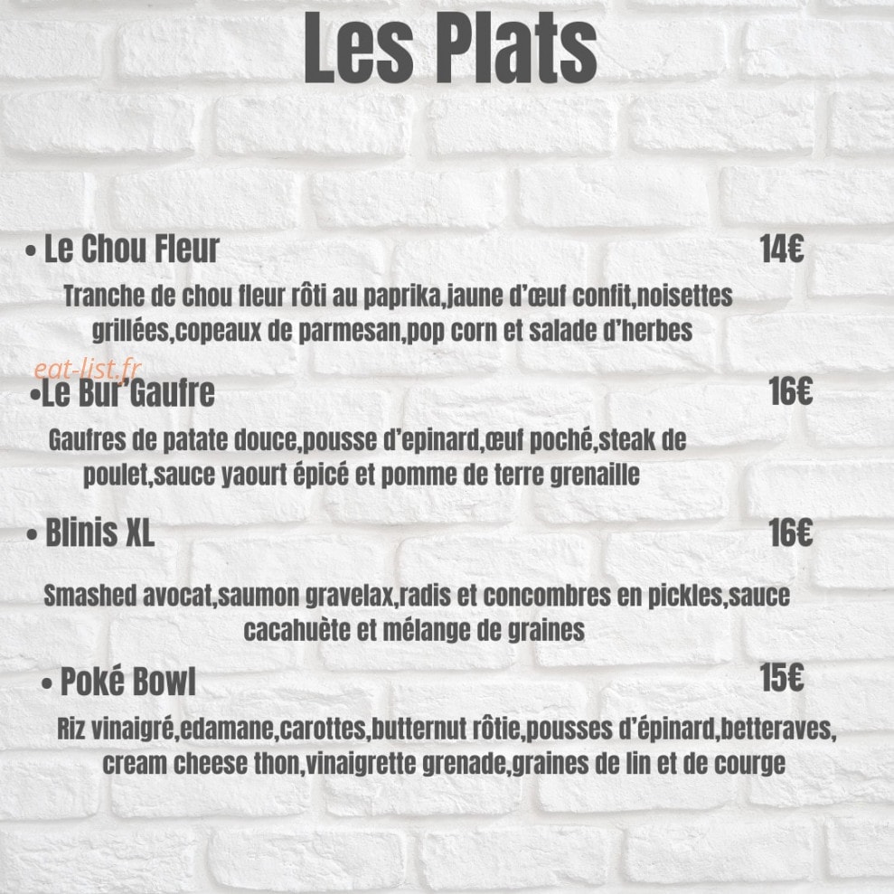 Kitchen Factory — carte page 1