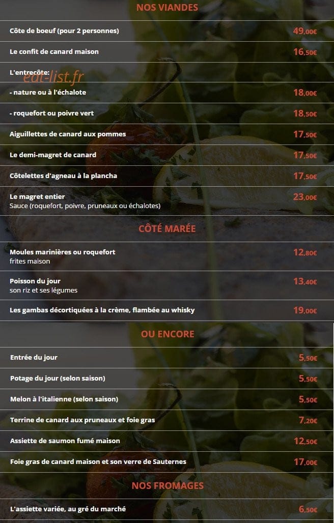 L' Aubade — carte page 3