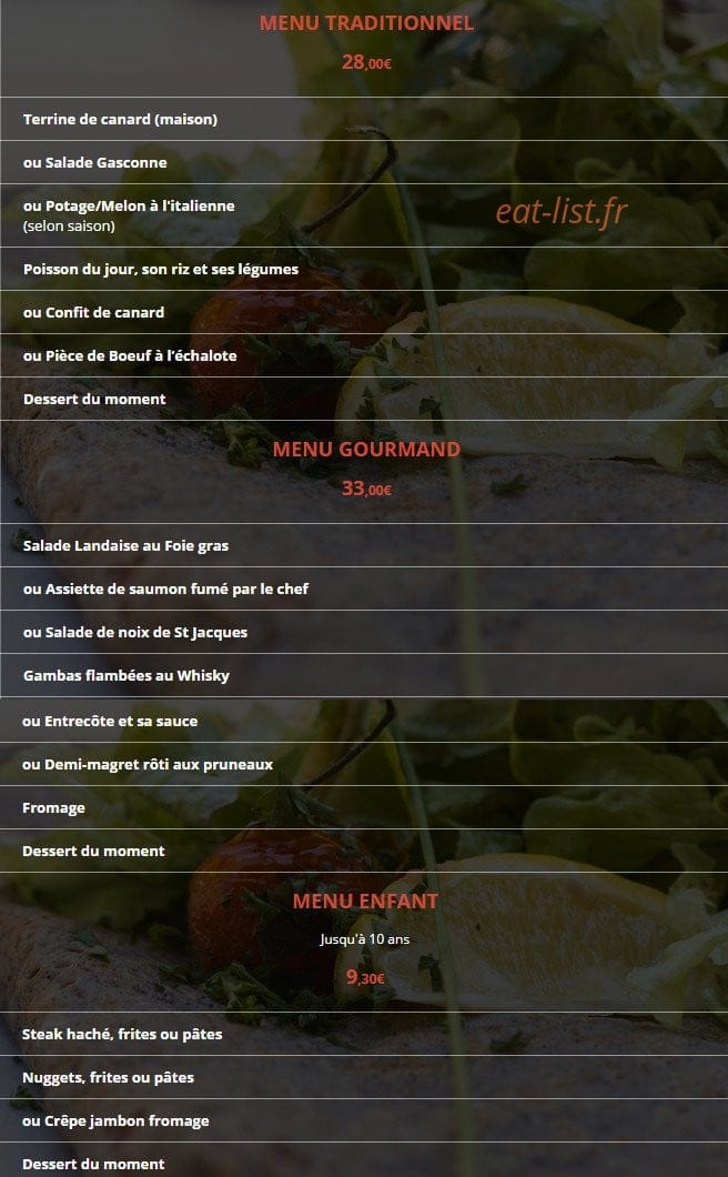 L' Aubade — carte page 6