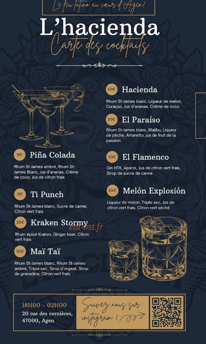L’hacienda — carte page 3
