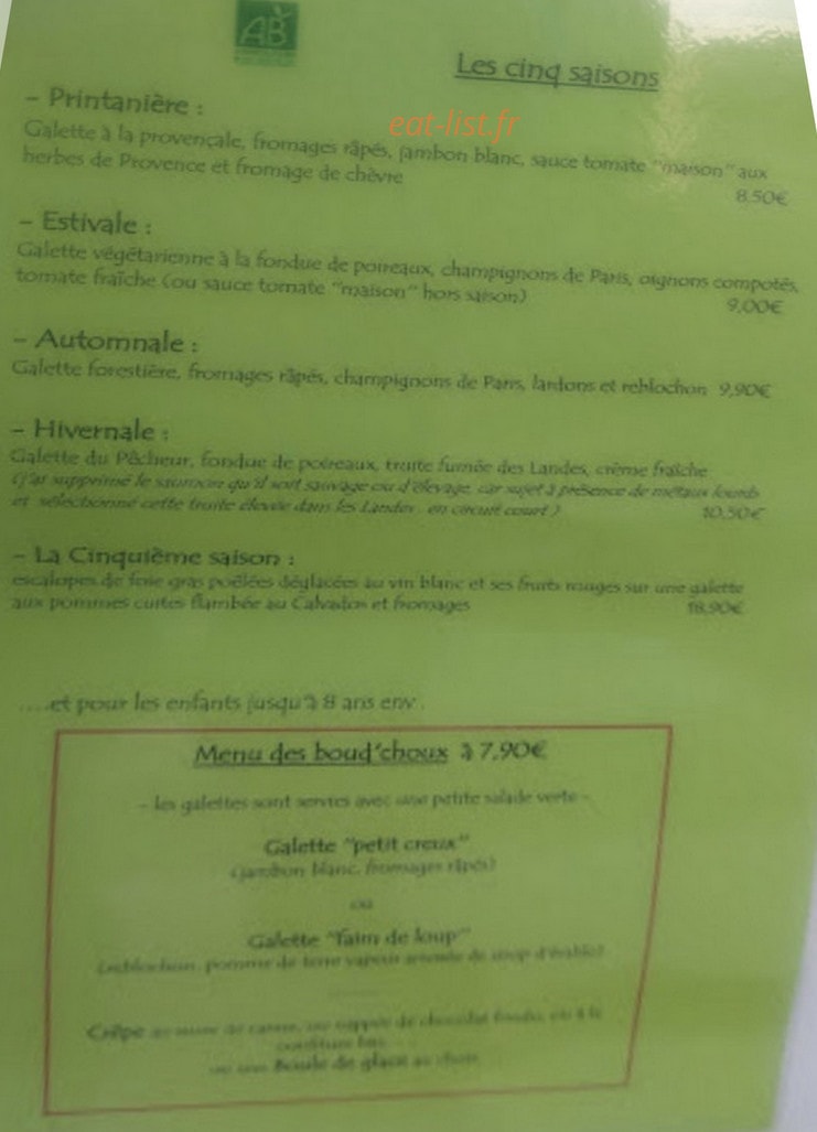 La cinquième Saison — carte page 1