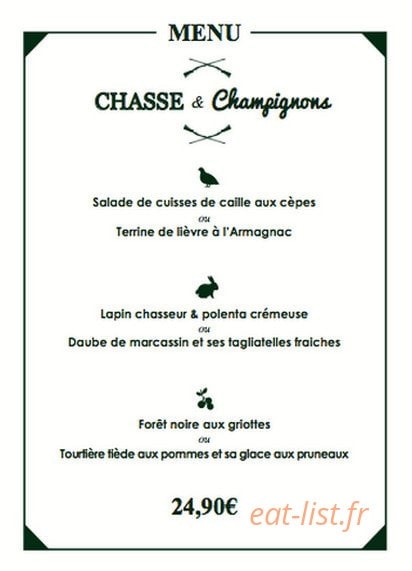La Grande Brasserie — carte page 2
