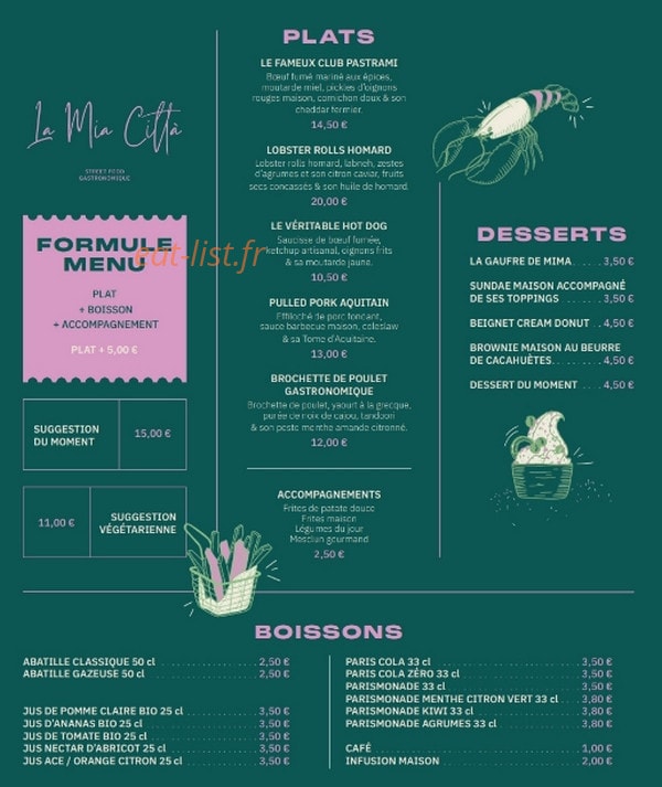 La Mia Citta — carte page 1