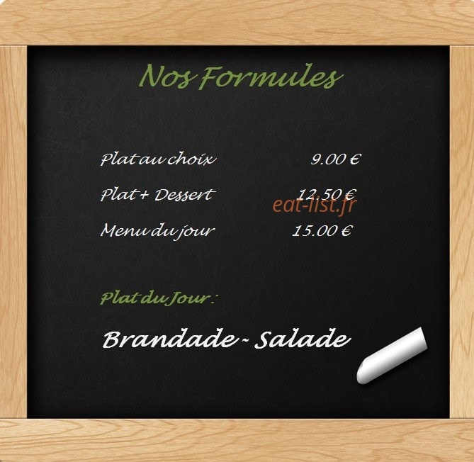 La Table de Sara — carte page 2