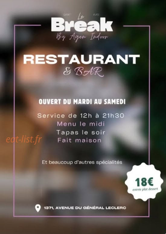 Le Break — carte page 1