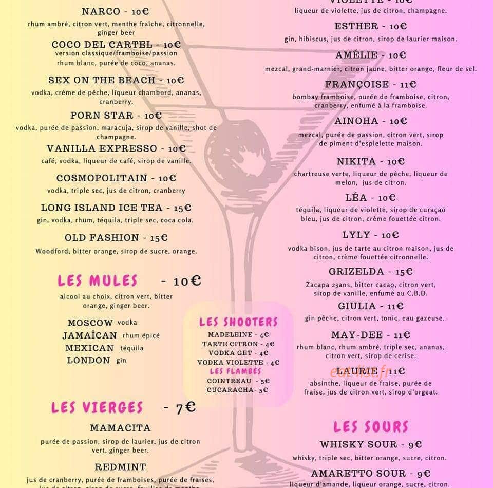 Le Cartel — carte page 1