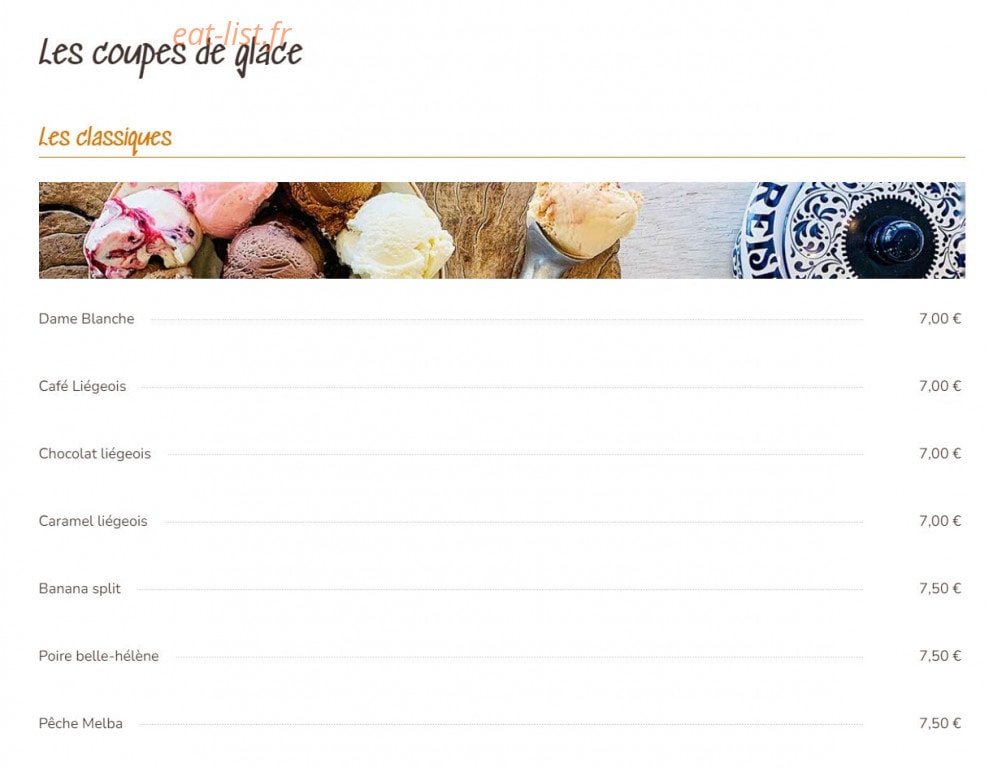 Le Glacier — carte page 6