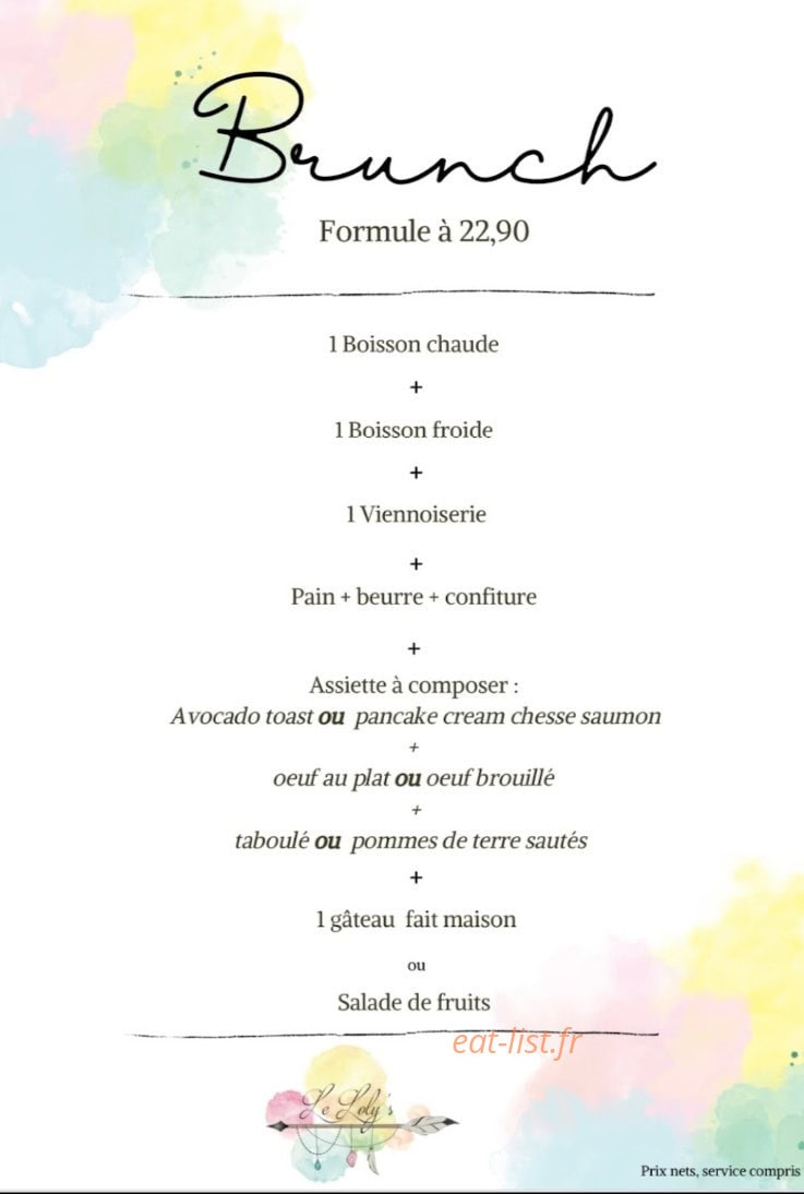 Le Loly's — carte page 3