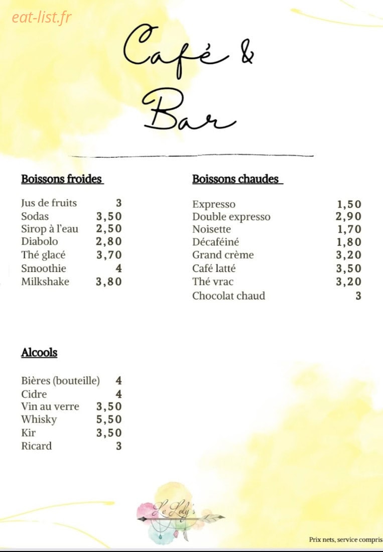 Le Loly's — carte page 4