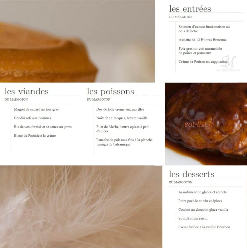 Le Margoton — carte page 2