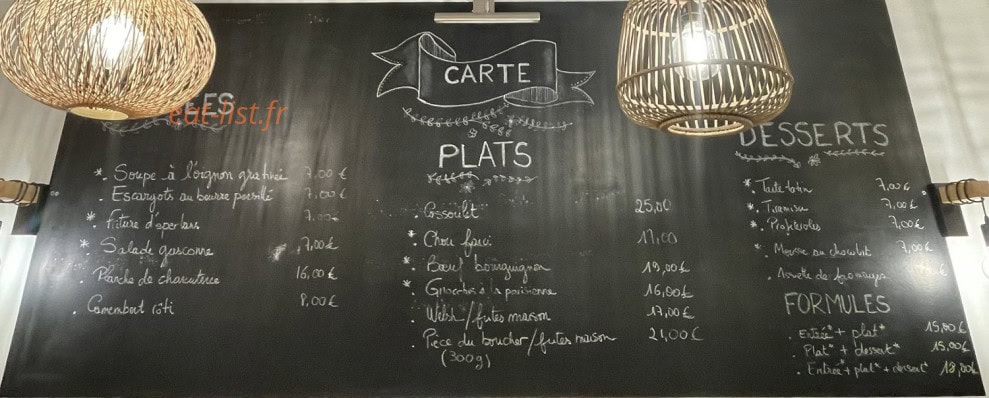 Les Pieds Sous La Table — carte page 1