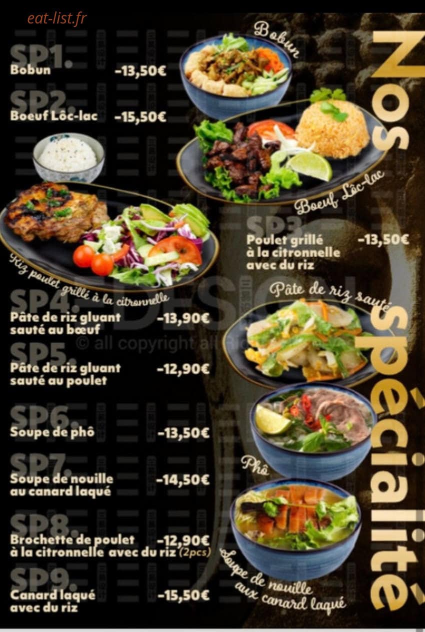 Maï Thai — carte page 4
